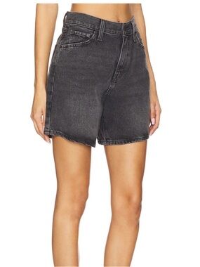 Levi's High Baggy Shorts in Black Wash